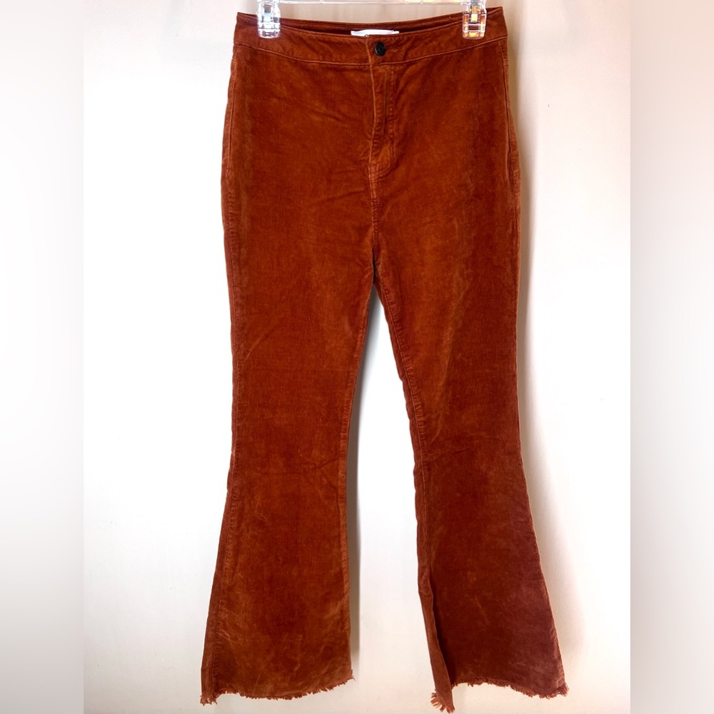 Cello Copper Corduroy Flare Jeans